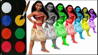 Disney Princess Moana Drawing Pages to Color for Kids
