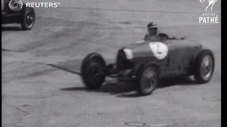 Motorcar races at Brooklands (1935)