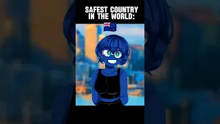 SAFEST COUNTRY IN THE WORLD.. #countryhumans #animation #safestcountries