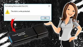 How to Fix "The Disk is Write Protected Error"😃Remove Write Protection Kingston USB in 2023