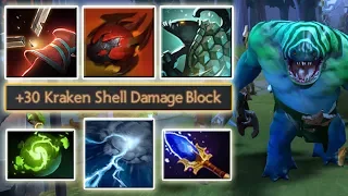 20k Tower Damage - Imba Push Tank [Kraken Shell + Retaliate + Eye of the Storm] Dota 2 Ability Draft