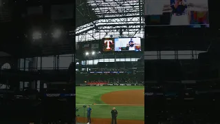 before roof opened, Globe Life Field. Texas Rangers Opening Day 2023