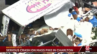 Sky5: Serious crash on Mass Pike in Charlton