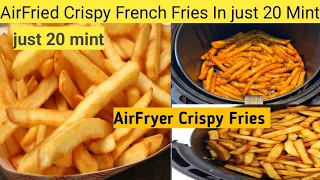 Air fryer French  Fries with 1 tspn Oil#frenchfries