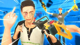 We Raided Stores and Things Escalated... in Drunkn Bar Fight VR (New Map)