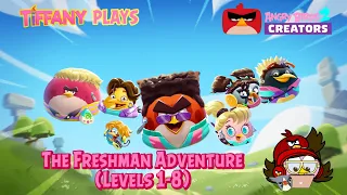 TIFFANY PLAYS: Angry Birds 2 - The Freshman Adventure (Levels 1-8) | Angry Birds 2 Creators