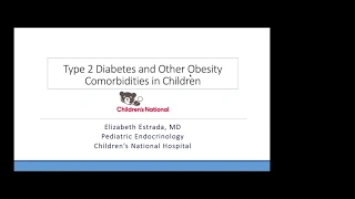 Type II diabetes and other obesity co-morbidities in children
