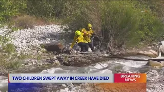 Siblings, 2 and 4, killed after falling into creek in San Bernardino County