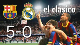 Barcelona 5 x 0 Real Madrid ● La Liga 10/11 Extended Goals & Highlights HD (Messi domination)