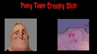 Mr. Incredible Becoming Uncanny ( 🍎 Pony Town Creepy Skin )