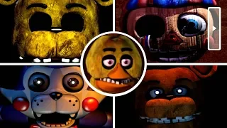 The Return of Freddy's 1 Remake - All Jumpscares / Extras