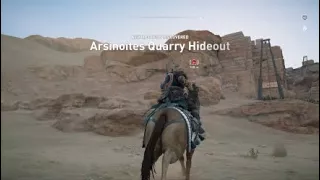 Arsinoites Quarry Hideout - Stealth Walkthrough - Assassin's Creed Origins