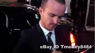 Breaking Bad's Aaron Paul signing autographs