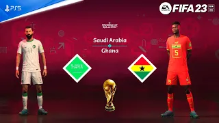 FIFA 23 - Saudi Arabia vs. Ghana - FIFA World Cup Qatar Final | PS5™ Gameplay [4K 60FPS] Next Gen