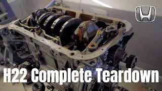 Prelude H22 Complete Detailed Engine Teardown (blown engine)