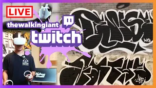 My FIRST LIVE Twitch Stream! Kingspray Graffiti VR