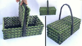 Newspaper basket | multi storage basket | newspaper tokri | newspaper craft | basket making | HMA209