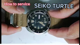 SEIKO TURTLE CAL-6309-7040 / How to Service Seiko Turtle Divers