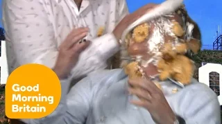 Vinnie Jones Pies Ross King in the Face! | Good Morning Britain