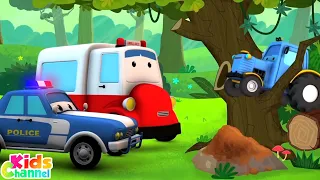 The Tractor Who Cried Thief +  More Road Rangers Cartoon Videos by Kids Channel