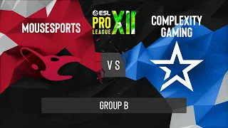 CS:GO - Complexity vs. mousesports [Mirage] Map 2 - ESL Pro League Season 12 - Group B - EU