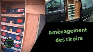 j'aménage mon fourgon (partie 2) tiroir