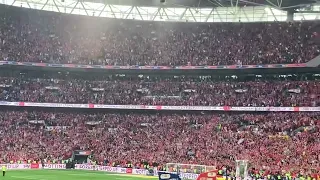 Nottingham Forest fans Freed From Desire Wembley championship playoff final Huddersfield 29/5/2022