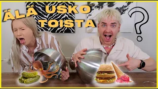 KUMMAN SYÖN -haaste😱 * älä luota toiseen *