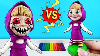 Masha and The Bear - EXE ➤ CreepyPasta clay Tutorial / How to make figures