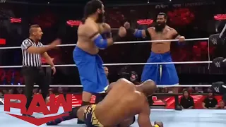 Indus Sher Vs Cedric Alexander & Shelton Benjamin || Veer Mahaan & Sanga Tag Team Match On Raw