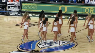 Oregon Cheer Halftime Pac-12 Tournament 3/9/2022