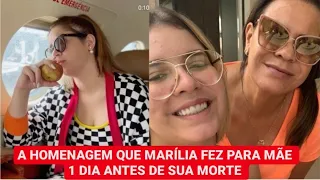 MARILIA MENDONÇA FAZ LINDA HOMENAGEM PARA SUA MÃE UM DIA ANTES DE SUA MORTE