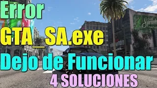 Error GTA_SA.exe DEJO DE FUNCIONAR en Windows 10/8/7 I 4 SOLUCIONES 2022 ✅