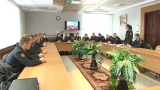 В Солигорске обучали молодых сотрудников отделов областного Департамента охраны