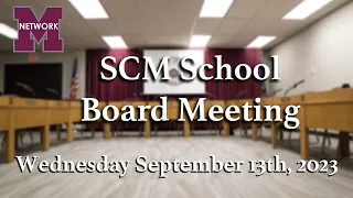 School Board Meeting - September 13th, 2023