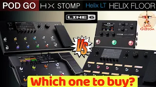 PDO GO vs HX Stomp vs Helix LT vs Helix Floor: which one to buy?