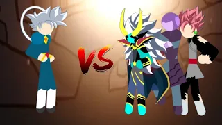 Grand Priest Goku Vs Back Goku, Mekaruba, Hit, Kefla Stickman Warriors | DYAN