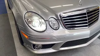 2009 Mercedes-Benz E63 AMG headlight washer operation
