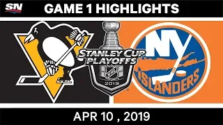 NHL Highlights | Pittsburgh Penguins vs New York Islanders, Game 1 - April 10, 2019