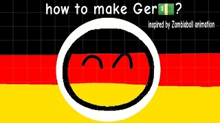 how to make Germany tutorial countryballs (inspired by Zambiaball animation)