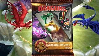 BUYING 2 NEW DRAGONS AND SEASONAL BOUNTY PACK OPENING!-Dragons:Rise of Berk