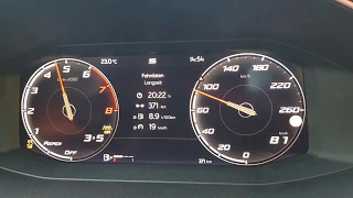 Seat Leon FR 2020 1.5 eTSI Acceleration 0-148 km/h