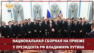 Национальная сборная на приеме у президента РФ Владимира Путина