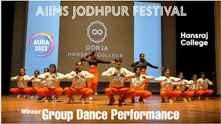 AURA AIIMS JODHPUR 😱|| Hansraj College - Group Dance Performance