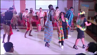 BIHU dance perform by International Students || ICCR Foundation Day || Dibrugarh University