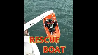 Rescue Boat Launching While Vessel is Underway at 5 Knots Speed