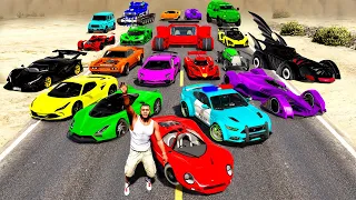 Collecting 25+ SECRET & RARE CARS in GTA 5! (Movie)