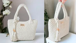 Easy Crochet TOTE Bag TUTORIAL