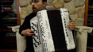 DINOOPERAIBW - White Dino Baffetti Opera I Chromatic Button Accordion B System LMMH 87 120 $7999