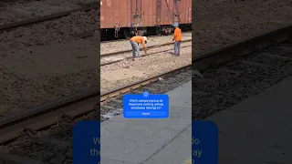 Railway employees working hard as always (Which group do they belong to?)